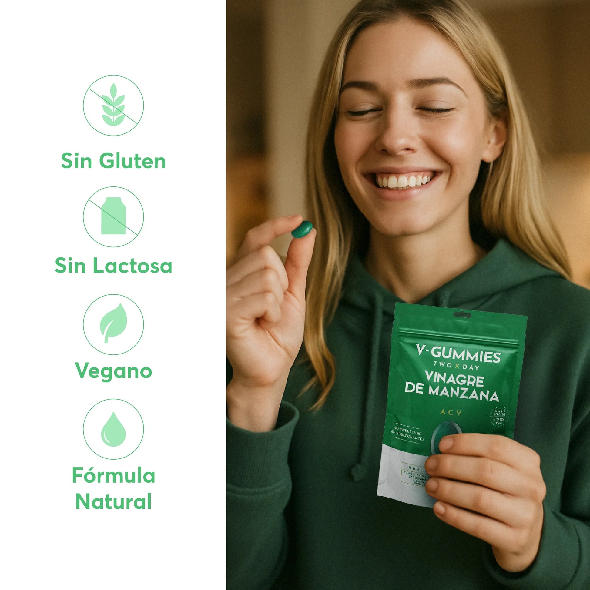 V-GUMMIES - Vinagre de manzana - BIYODE ENERGY