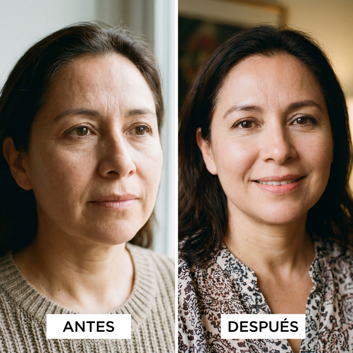 Antes y después de usar NAD+